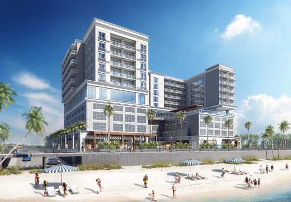 Courtyard-by-Marriott-hotel-planned-in-Daytona-Beach-Rendering-of A developer plans to build a 195-room Courtyard by Marriott hotel at an oceanfront site in Daytona Beach.